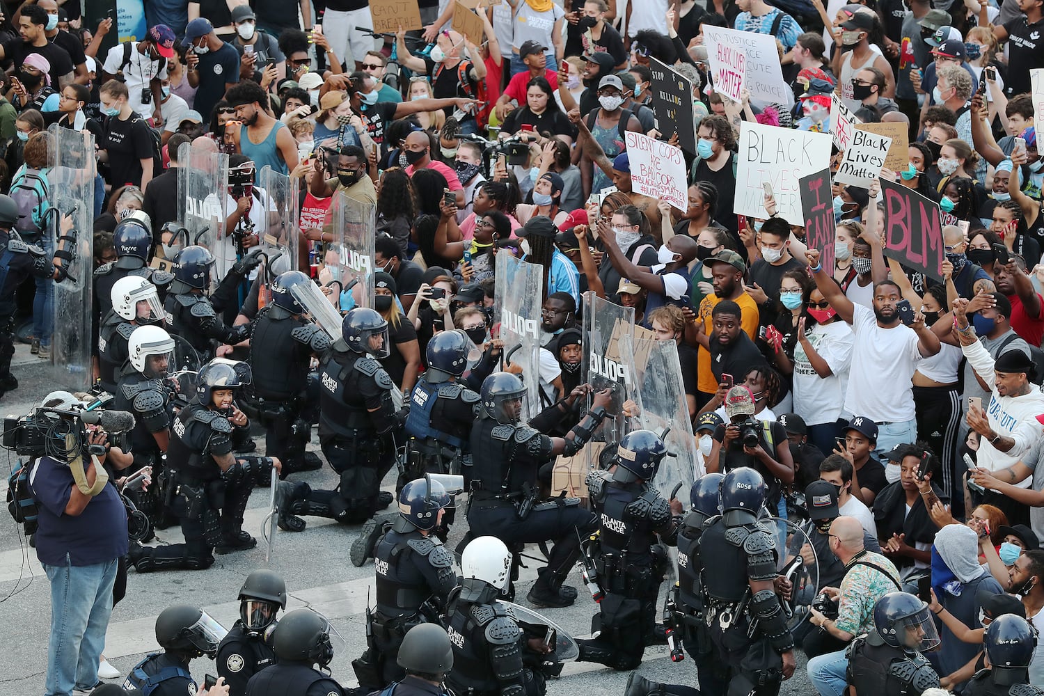 PHOTOS: Fourth day of protests in downtown Atlanta