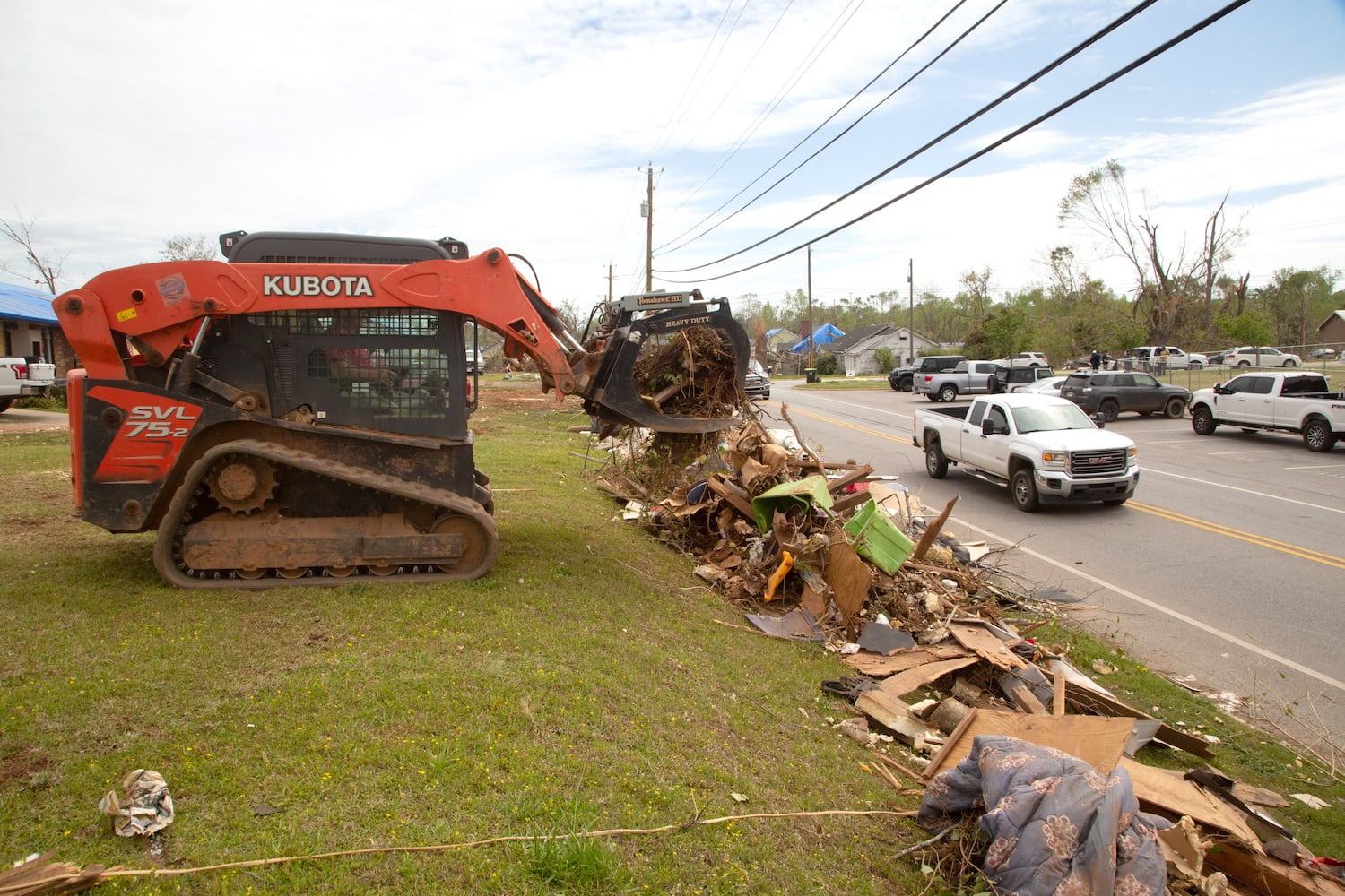 Sens. Raphael Warnock and Jon Ossoff will survey recent storm damage