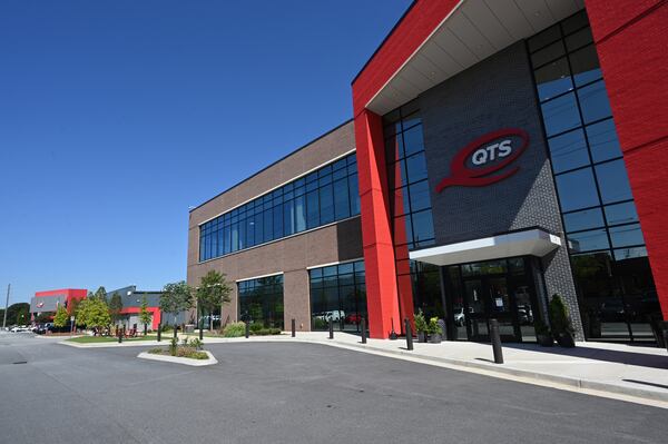 Exterior of QTS’s Atlanta Data Center Campus in Atlanta on Wednesday, August 31, 2022. QTS Mega Data Center campus features its own on-site Georgia Power substations and direct fiber access to a wide variety of carrier alternatives. (Hyosub Shin/AJC)