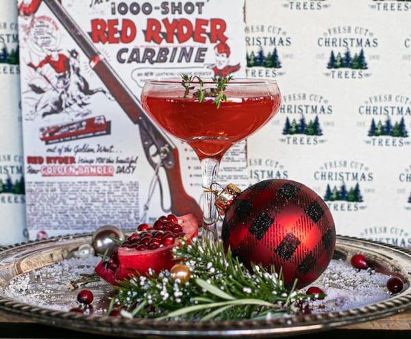 A 'Christmas Story'-themed drink from Foxtrot Liquor Bar.