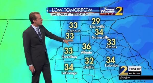 Temps will be cool Friday morning but not as cool as they were a day earlier, Channel 2 Action News meteorologist Brad Nitz said.