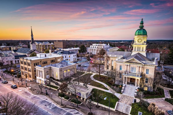 ATHENS, GEORGIA - Athens, Georgia, USA downtown cityscape. (Sean Pavone / Alamy)