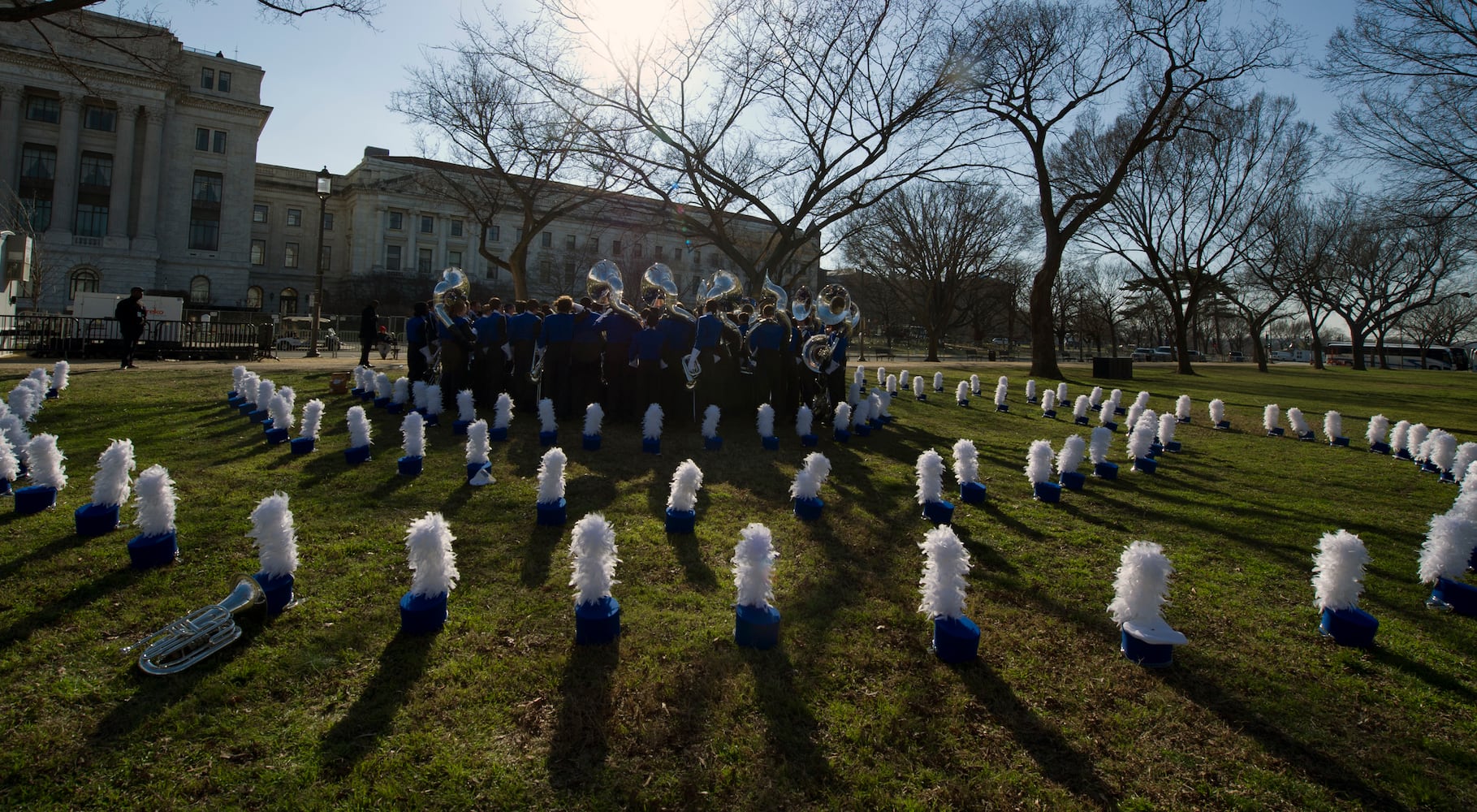 Georgia State University marching band on the national stage