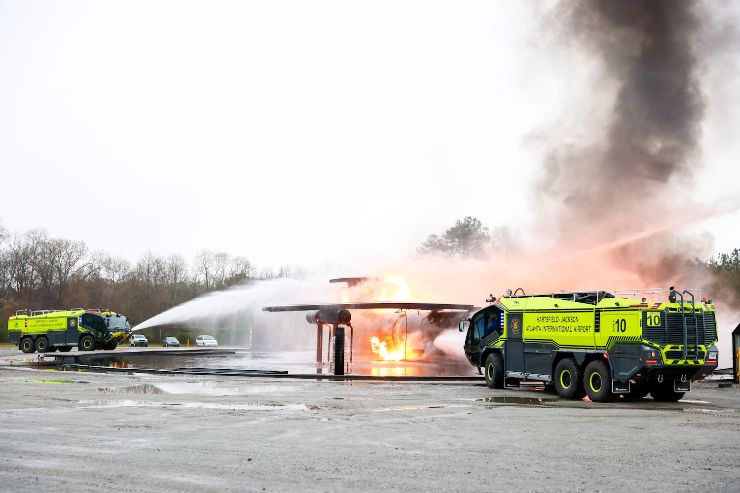 Hartsfield-Jackson International Airport held a full-scale preparedness exercise, known as “Big Bird,” with Atlanta Firefighters, law enforcement, rescue personnel, and nearly 70 volunteers participating at the Fire Training Center on Wednesday, March 6, 2024. The Airport Certification Manual and federal regulations mandate this critical exercise every 36 months.
Miguel Martinez /miguel.martinezjimenez@ajc.com