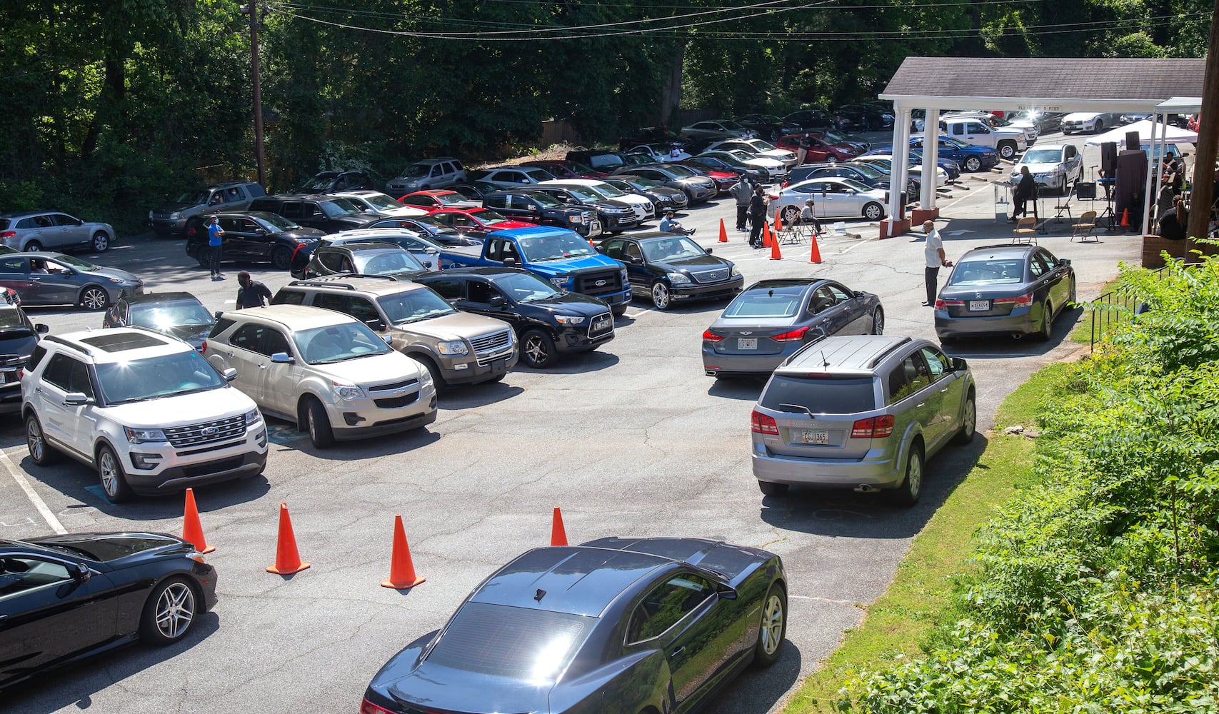 PHOTOS: Drive-thru service at New Beginning Full Gospel Baptist Church