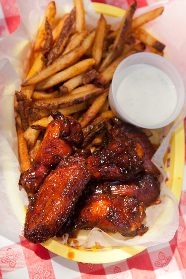 Fox Bros. Bar-B-Q is known for its cue but try the wings! (photography by Renee Brock)