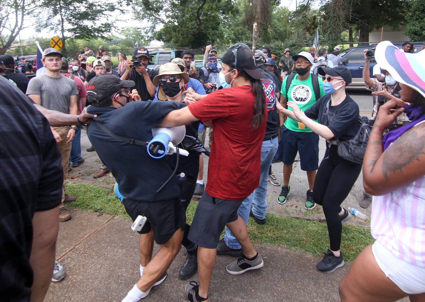 Stone mountain protest