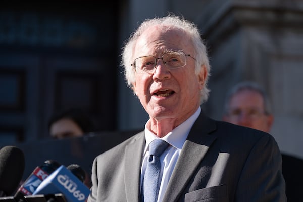 230313-Decatur-Brian Spears, an attorney for Manuel "Tortuguita" Teran, speaks during a press conference Monday, March 13, 2023, in Decatur to release the results of an autopsy they commissioned. Ben Gray for the Atlanta Journal-Constitution