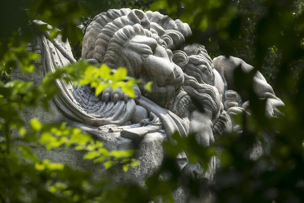 The Lion of the Confederacy monument sits at the Oakland Cemetery in Atlanta. (ALYSSA POINTER/ALYSSA.POINTER@AJC.COM)