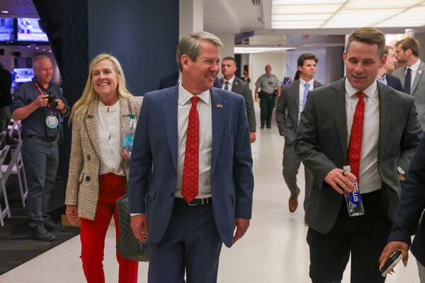 Gov. Brian Kemp, who beat back a rival in Georgia's 2022 GOP primary who was endorsed by former President Donald Trump, said recently that he cast a blank ballot in the state’s March presidential primary instead of voting for Trump. Still, he has said repeatedly he will vote for Trump in November because “he’d be better than Joe Biden.” (Jason Getz / AJC)