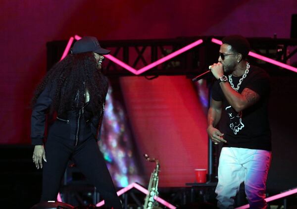 Ludacris shares the State Farm Arena stage with guest Ciara at the Jan. 31 EA Sports night of the Bud Light Super Bowl Music Fest. Photo: Robb Cohen Photography & Video /RobbsPhotos.c