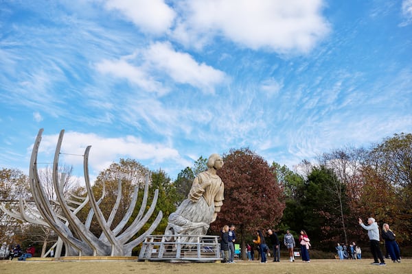 Mel Chin’s "Wake" on the Eastside Trail.