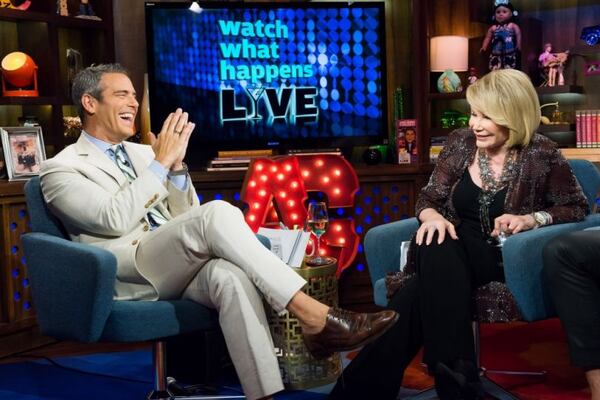 Joan Rivers' last appearance on "Watch What Happens Live." CREDIT: Bravo