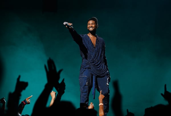 Grand Opening Of “USHER The Las Vegas Residency” At The Colosseum At Caesars Palace LAS VEGAS, NEVADA - JULY 16: Usher performs at the grand opening of “USHER The Las Vegas Residency” at The Colosseum at Caesars Palace on July 16, 2021 in Las Vegas, Nevada. (Photo by Denise Truscello/Getty Images for Caesars Entertainment)