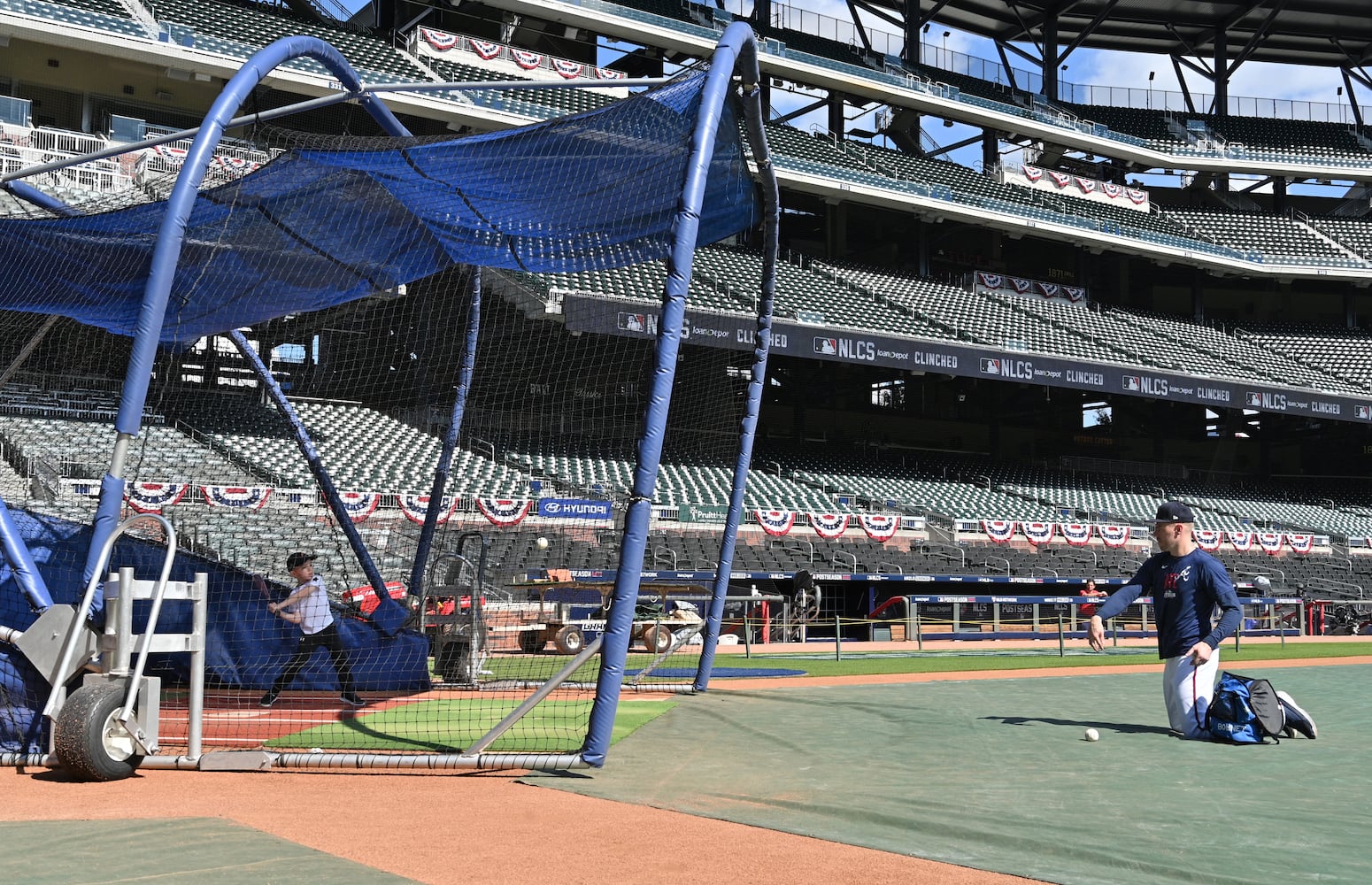 Braves Worksout ahead of NLCS