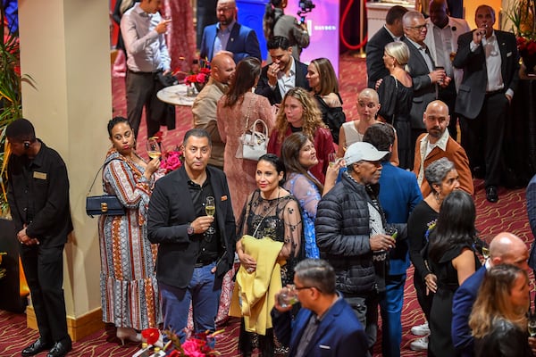 Guests are seen during the Atlanta Michelin Guide gala ceremony Tuesday, Oct. 24, 2023 at the Rialto Center for the Arts in Atlanta. (Daniel Varnado/ For the AJC)