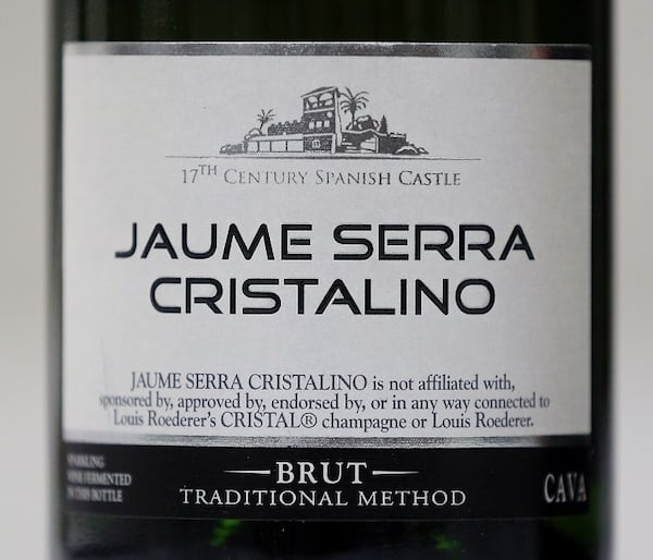 Jaume Serra Cristalino cava on December 15, 2017, in Akron, Ohio. Known as the "Spanish champagne," it's a great value. (Phil Masturzo/Akron Beacon Journal/TNS)