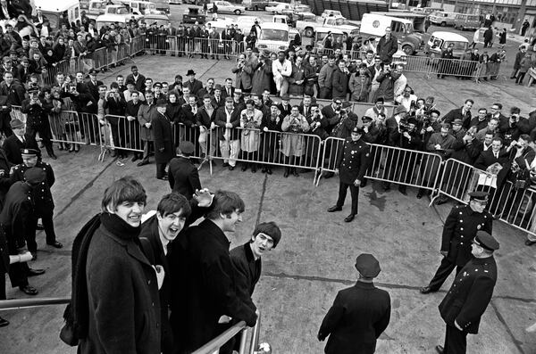 The Beatles arriving in New York in 1964. Photo: Harry Benson