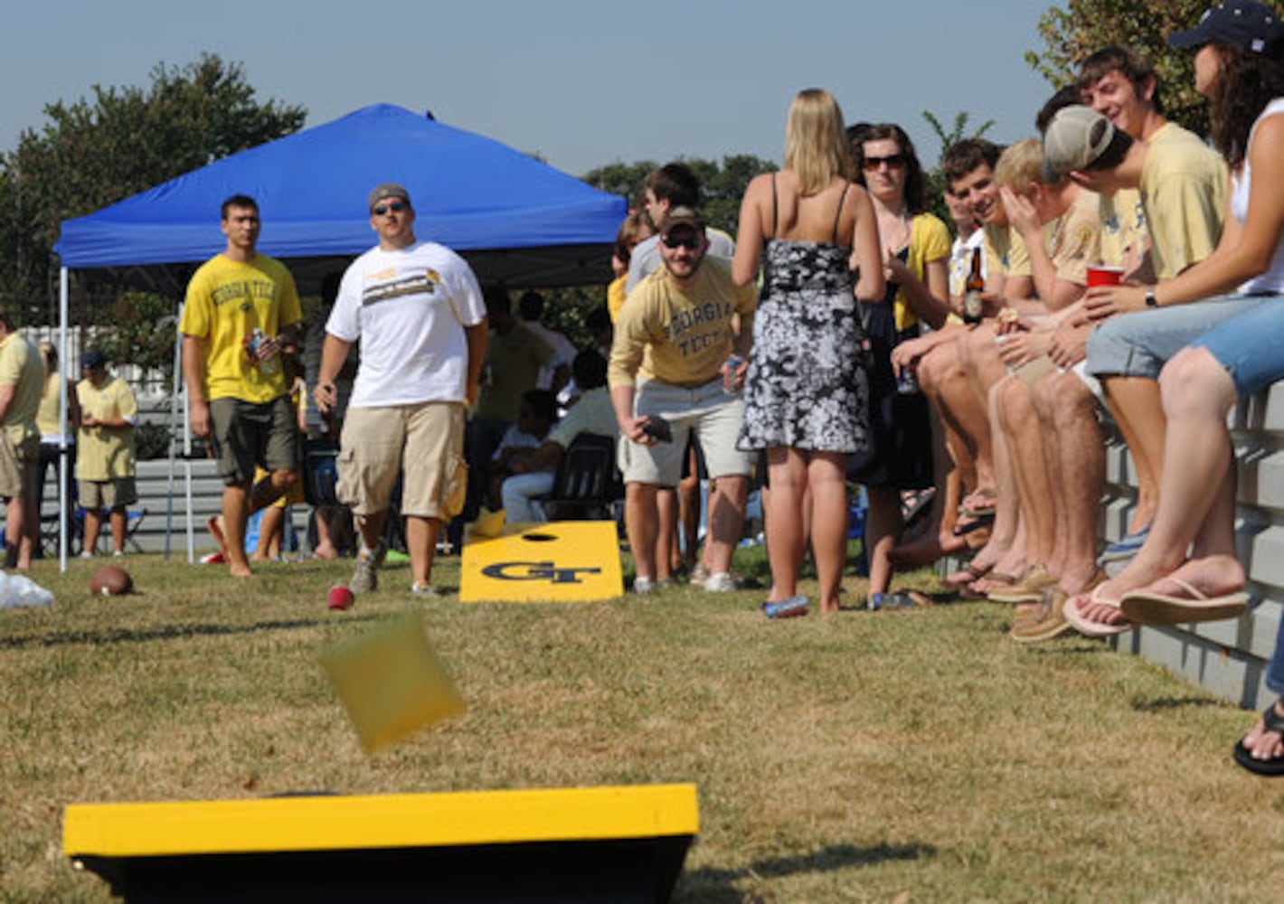 Tailgating in Black and Gold