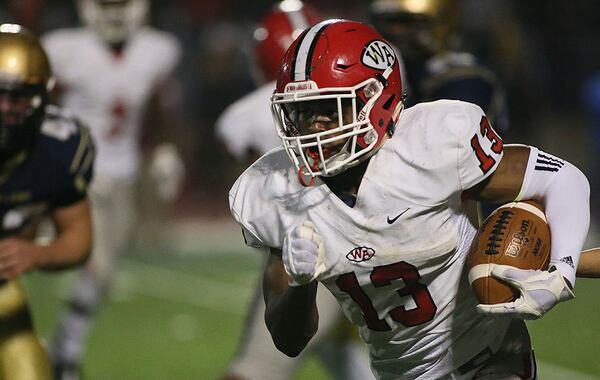 Woodward Academy running back Elijah Holyfield. (Phil Skinner/AJC File)