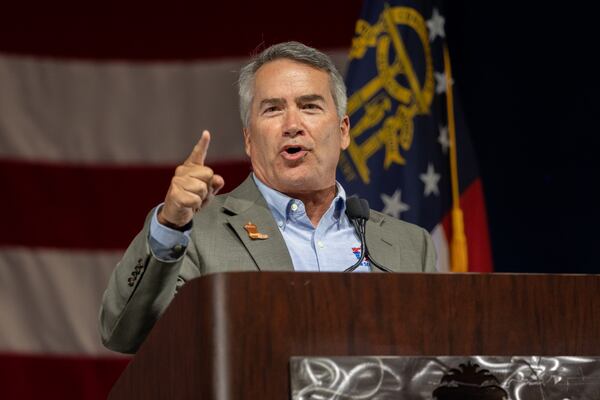 U.S. Rep. Jody Hice's office in Washington, D.C., is dog friendly. (Nathan Posner for The Atlanta-Journal-Constitution)