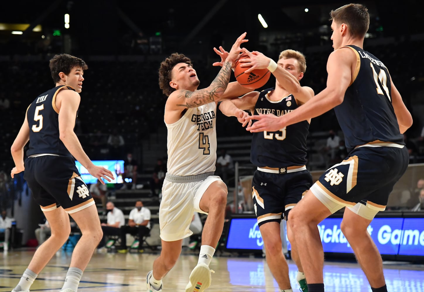 Georgia Tech-Notre Dame basketball game