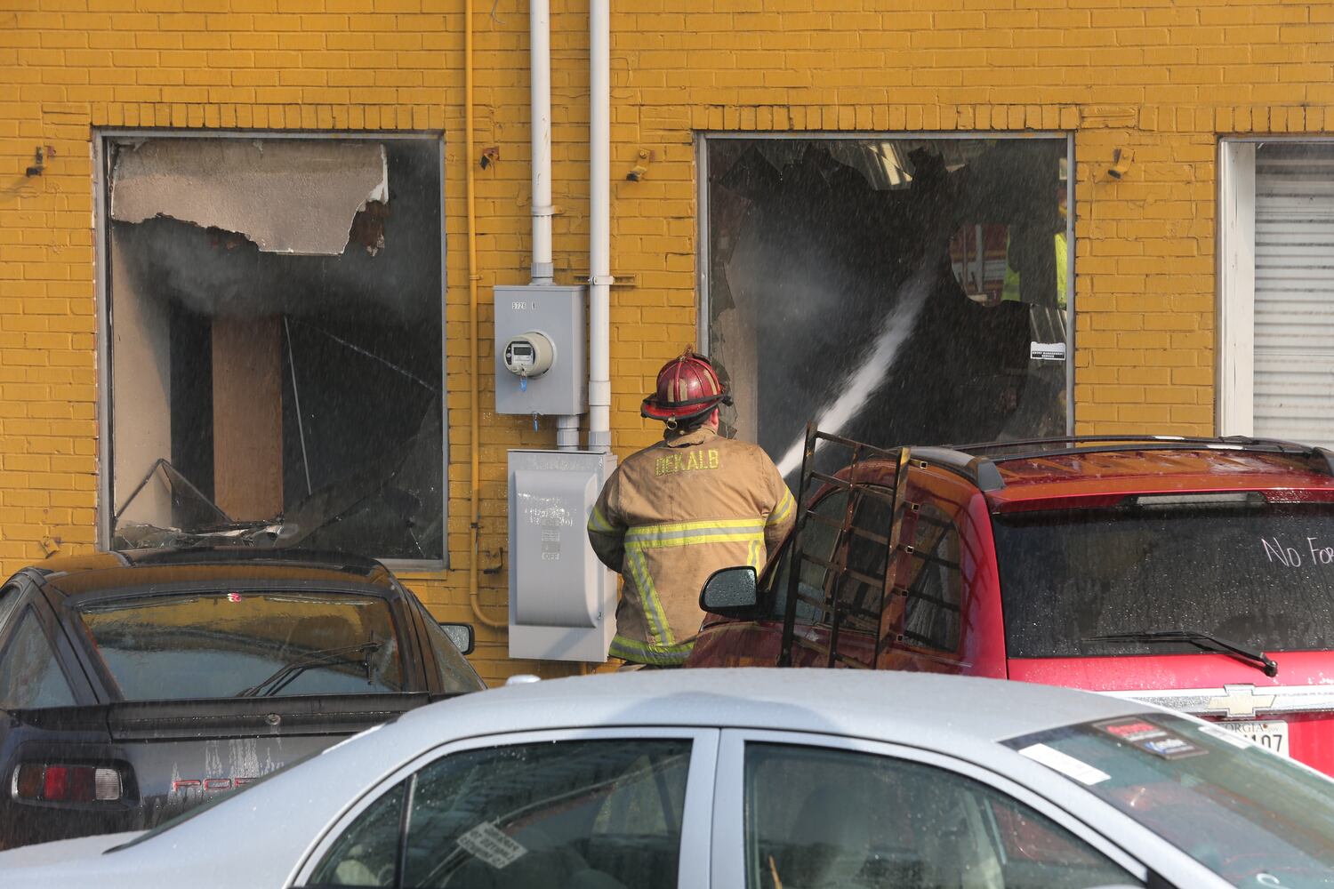 Fire at DeKalb County business