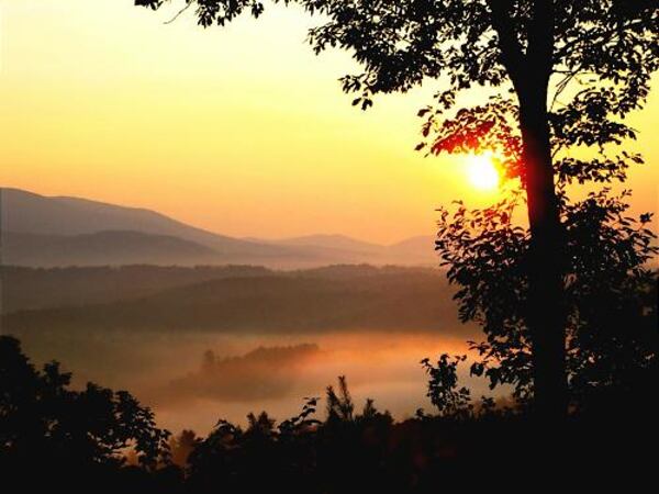 Two miles outside Ellijay, looking toward Rich Mountain.