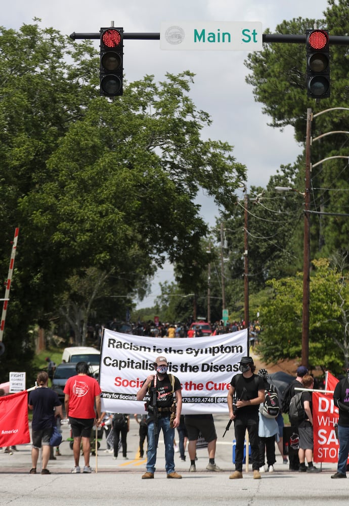 Stone mountain protest