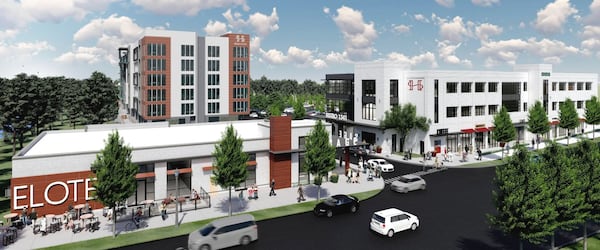 Renderings of Halidom, a mixed-use development under construction in East Atlanta this summer. (Courtesy of IST Management Services)