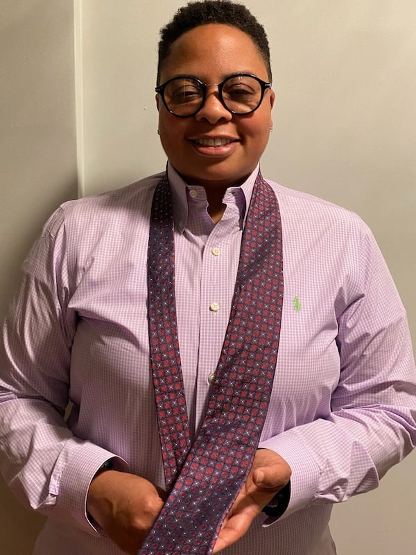 "When I received the tie, it was a nod that everything is gonna be alright," Noelle Adams said of the C.T. Vivian tie. (Courtesy of Noelle Adams)