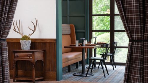 Nàdair's interior is spare in an elegant way, with views of the Morningside Nature Preserve. (Courtesy of Angie Mosier)