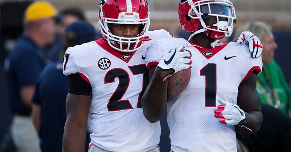 Georgia running backs Chubb and Michel make history