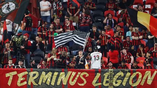 March 8, 2020 Atlanta: Atlanta United fans begin to fill Mercedes-Benz Stadium for the home opener against FC Cincinnati in a MLS soccer match on Saturday, March 8, 2020, in Atlanta.   Curtis Compton ccompton@ajc.com