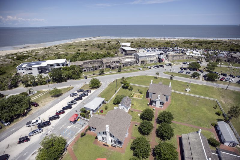 A view from the top of the Tybee Island lighthouse.