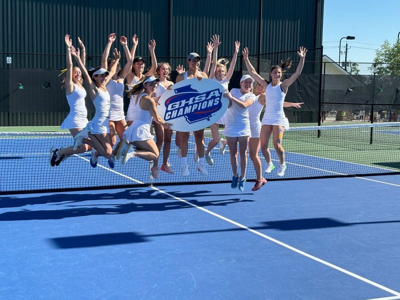 The Marist girls won the Class 6A championship on March 11, 2024 at the Rome Tennis Center at Berry College.