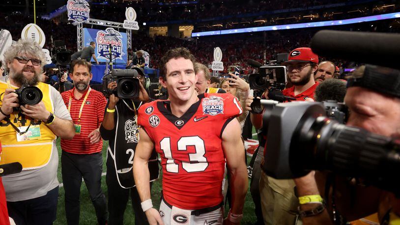 Matthew Stafford keeps the Georgia football celebration going