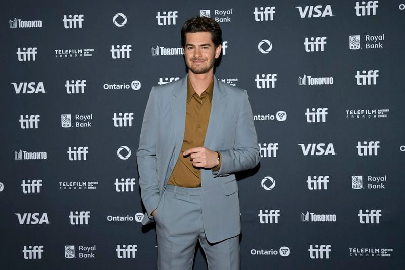 Andrew Garfield attends the premiere of "We Live in Time" at Princess of Wales Theatre during the Toronto International Film Festival on Friday, Sept. 6, 2024, in Toronto. (Photo by Evan Agostini/Invision/AP)