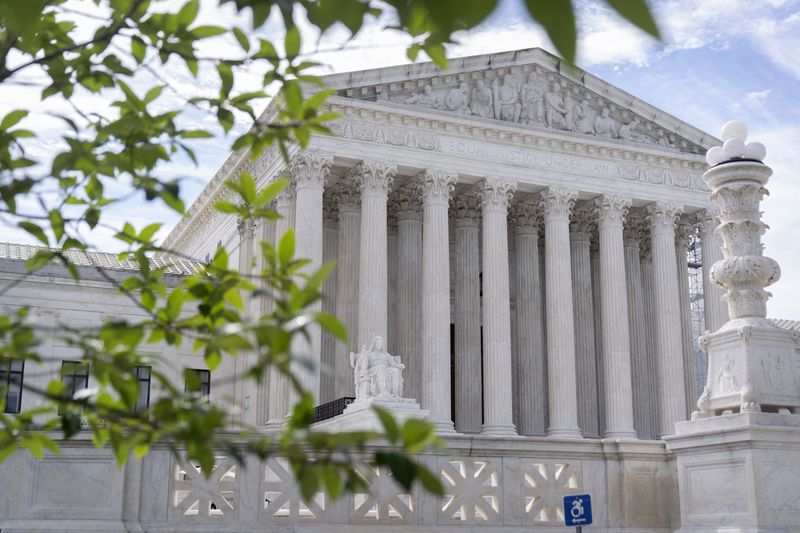 The Supreme Court building is seen on Thursday, June 27, 2024, in Washington. (AP Photo/Mark Schiefelbein)