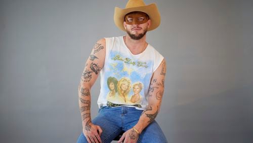 Country music artist Orville Peck poses for portraits on Wednesday, June 26, 2024, in New York to promote his third album "Stampede." (Photo by Matt Licari/Invision/AP)