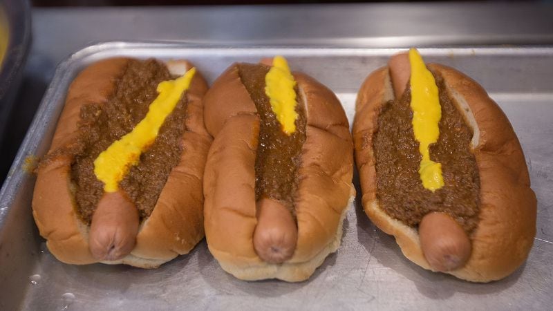 Chili dogs sit ready to be served at The Varsity in downtown Atlanta, Thursday, Feb. 4, 2016.  The Alpharetta location of The Varsity closed its doors for good this past Monday.  BRANDEN CAMP/SPECIAL