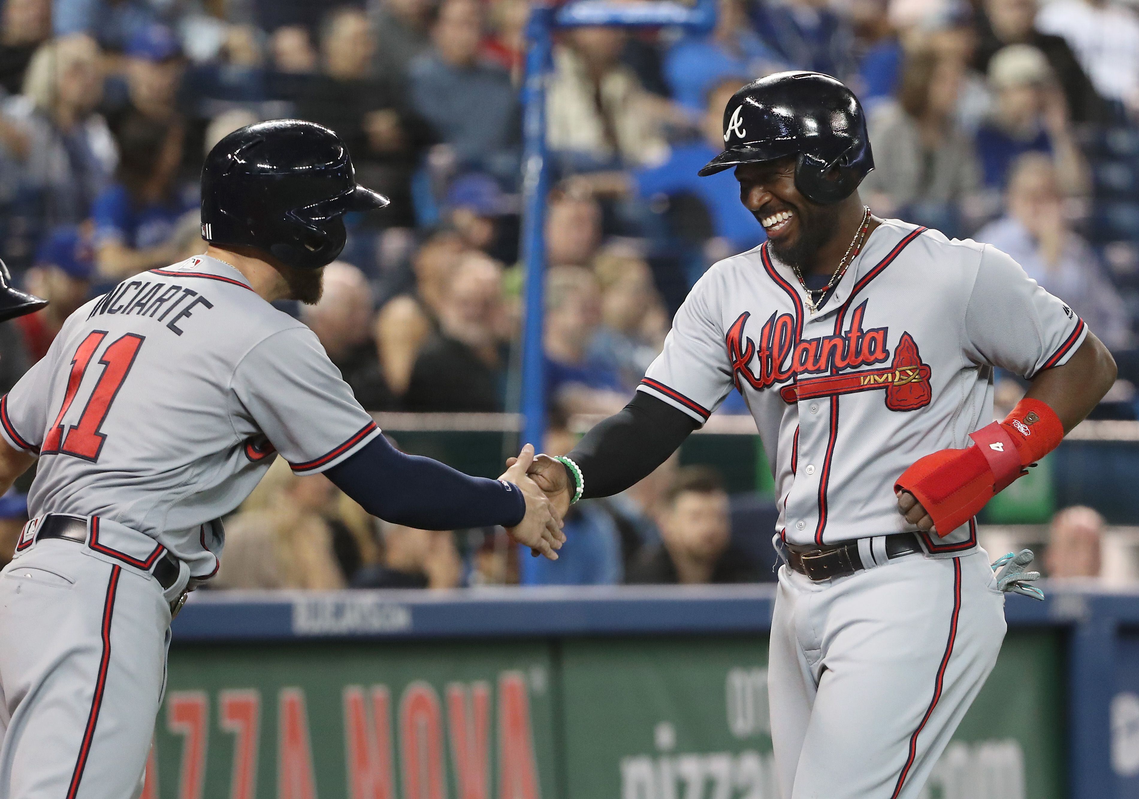 Photos: Freddie Freeman, Dansby Swanson go deep against Blue Jays