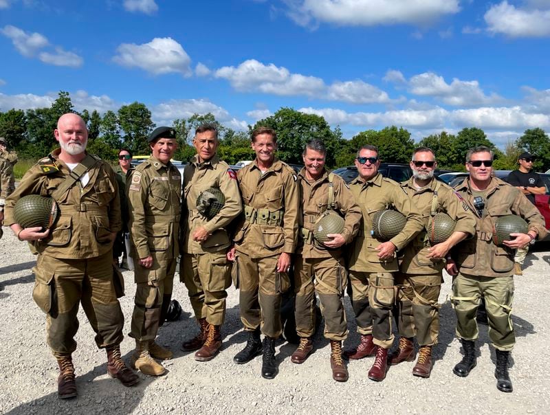 U.S. Rich McCormick (fourth from left), R-Suwanee, was among the members of Congress who participated in D-Day parachute jump in France last week.