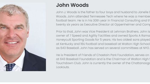 The Southport Capital website has this biography of John Woods. Screenshot 8/25/2021
