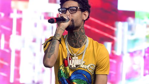 FILE - Philadelphia rapper PnB Rock performs at the 2018 Firefly Music Festival in Dover, Del., June 16, 2018. (Photo by Owen Sweeney/Invision/AP, File)