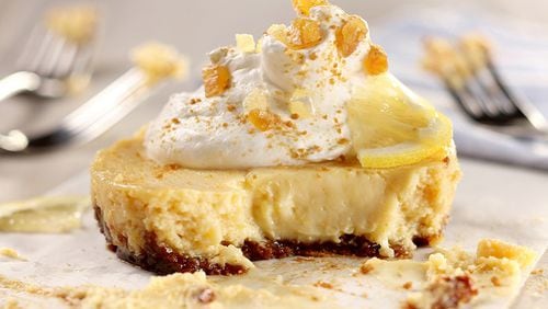 Lemon-ginger icebox pies are super-cute when made in individual-size springform pans or ramekins. (Food styling by Mark Graham.) (Michael Tercha/Chicago Tribune/TNS)