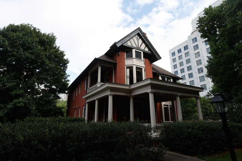 Views of the exterior of the Margaret Mitchell House in Midtown shown on Wednesday, July 3, 2024. Closed since the pandemic, the Atlanta History Center has entirely revamped its Margaret Mitchel House museum space. (Natrice Miller/ AJC)