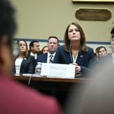Kimberly Cheatle, the Secret Service director, testifies Monday during a House Oversight Committee hearing on the attempted assassination of former President Donald Trump. Cheatle told the committee she could not reveal — or did not know — key details about the July 13 shooting in Butler, Pennsylvania. (Kenny Holston/The New York Times)