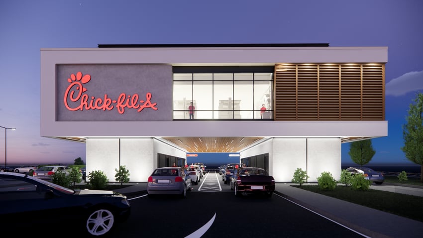 Chick-fil-A opens first-ever elevated drive-thru restaurant near Atlanta