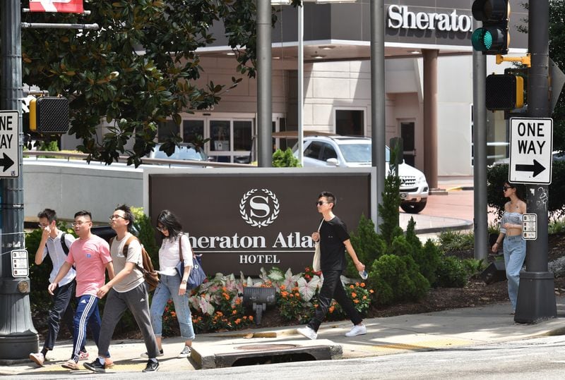 The Sheraton Atlanta is now tied to the largest Legionnaires’ outbreak ever in Georgia. (Hyosub Shin / Hyosub.Shin@ajc.com)